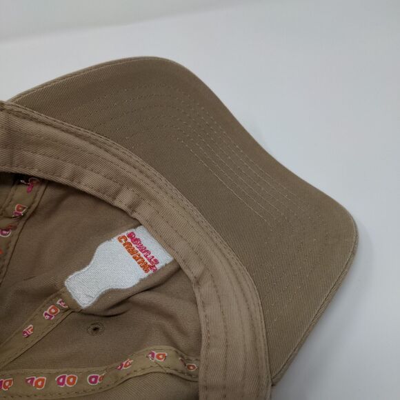 Dunkin' Donuts Slideback Hat Tan OSFA Adjustable Embroidered 6 Panel - Picture 7 of 7